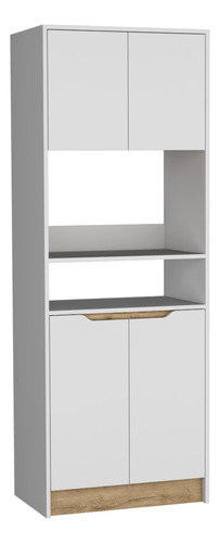 Mueble Microondas Alto Soler 4p - Blanco Mqz