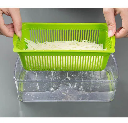 Nuevo Mandolina Cocina Cortador De Cubos Rallador De Acero