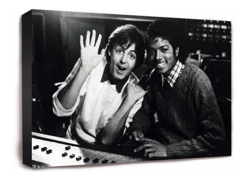 Cuadro De Michael Jackson Y Paul Mccartney 