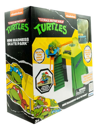 Playset Tortugas Ninja Juego Parque De Skate Mini Mayhem