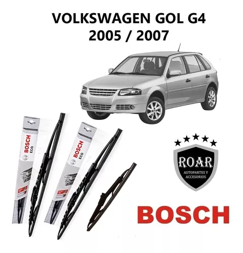 Kit 3 Escobillas Bosch Eco Vw Fox 2003 2004 2005 2006 2007