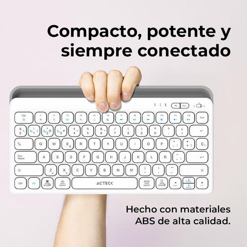 Teclado Multidispositivo Inalámbrico Inspire Trek Ti737 Teclado Negro Idioma Español Latinoamérica