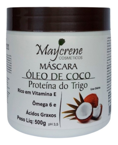 Kit Óleo De Coco Maycrene, Cachos, Secos, Ressecados 7 Prods