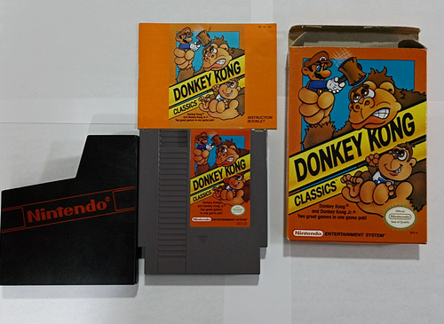 Donkey Kong Classics En Caja Y Manual Nintendo Nes Año1988