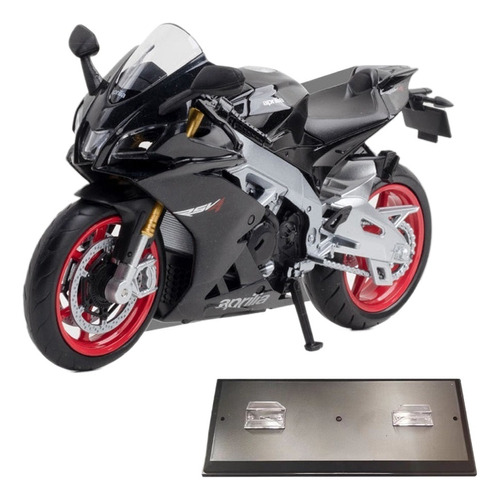 Aprilia Rsv4 Rr1000 Miniature Metal Moto Con Base Expositora