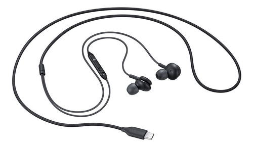 Fone Samsung Preto Akg Usb Tipo-c Com Fio E Controles