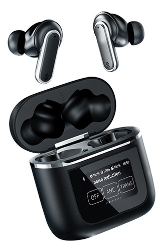 Audífonos Smart Pantalla Anc Bluetooth 5.4 Tws Auriculares 