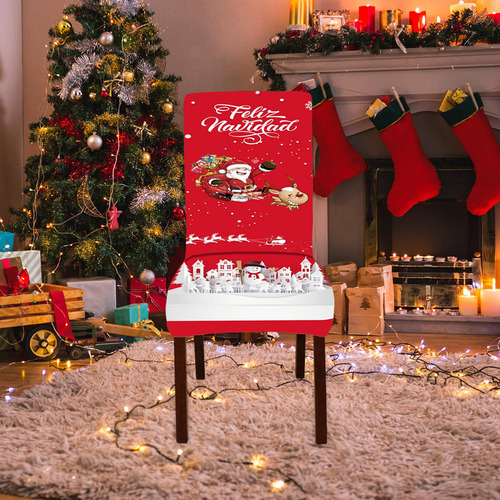 Funda Navideña Para Silla De Comedor, Funda Protectora