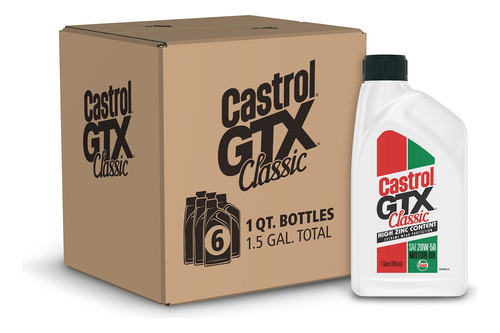 Castrol Gtx Classic 20w-50 Aceite De Motor Convencional, 1 C