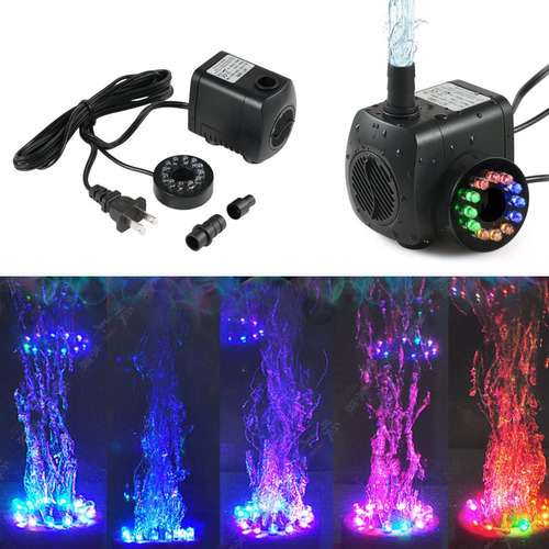 Bomba De Agua Sumergible Con Luces Coloridas