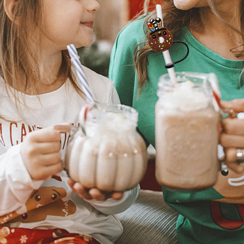 10 Fundas Divertidas Para Popotes De Rosquilla Para Copa