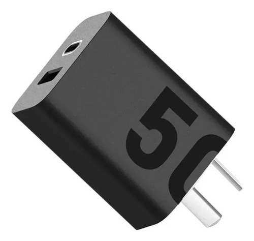 Cargador Rápido 50w Compatible Motorola Moto G7 Plus Negro
