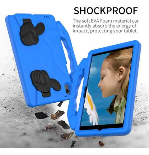 Funda Con Soporte Eva For Ni?os Cubierta For Lenovo Tab M