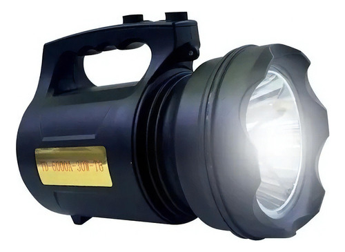 Lanterna Led Holofote Recarregável 30w Alta Potência Pesca Luz Branco