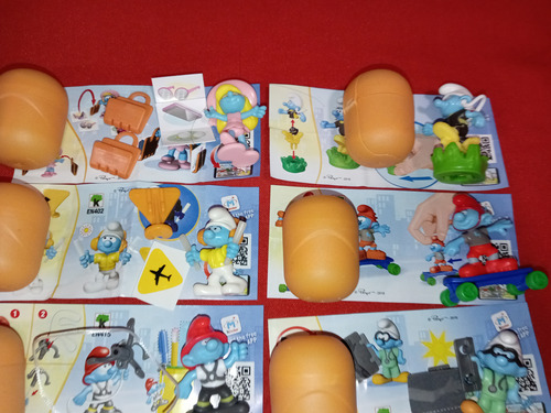 Kinder Sorpresa Pitufos En La Ciudad Coleccion 10 Figuras (Usado)