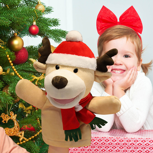Peluches De Papá Noel, Marionetas De Mano, Boca Abierta, Man