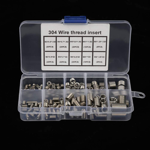 Insertos De Reparo De Roscas Crystally-150pcs M3 M4 M5 M6 M8