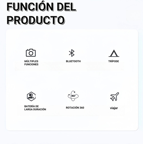 Qu Selfie Stick Trípode Portátil Inalámbrico Bt Controles