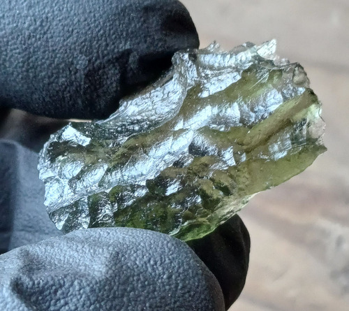 Moldavita Auténtica Piedra De Alta Vibración Arboldivine 22 Verde Musgo