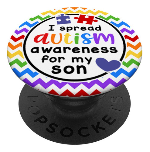 Advertencia Autismo Para Hijo  Popsockets Grip Soporte