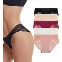 Comprar Bragas De Sexy Encaje Mujer Seda Hielo De Encaje Bragas 5pcs