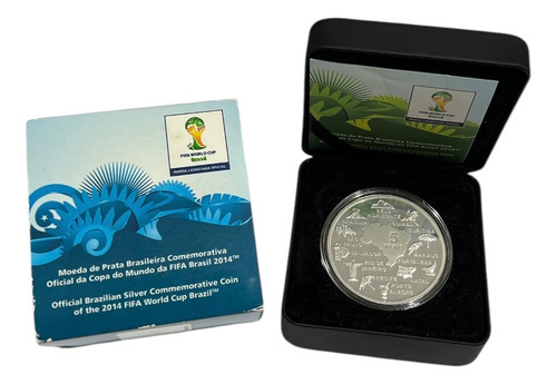 Moeda Comemorativa 5 Reais 2014 Prata - Cidades Sedes!