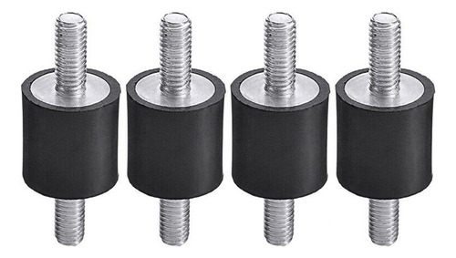 // 4 Piezas De Soportes Aisladores Antivibración De M6