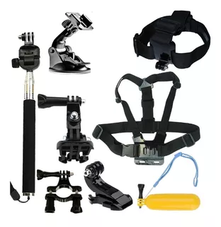 Kit 10 Accesorios Gopro Baston Pechera Vincha Sopapa Go Pro