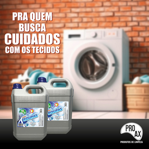 Sabão Líquido Para Lava Roupas Tradicional 5 Litros - Proax