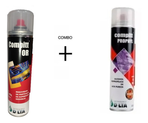 Imagen 4 de 7 de Kit Compitt Aire Or 160g + Alcohol Isop 165g Delta Combo