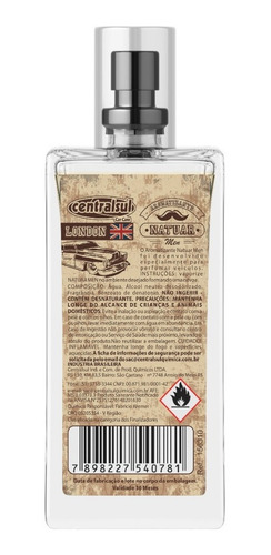 Imagen 2 de 2 de Perfumador Para Auto Natuar Men London Centralsul