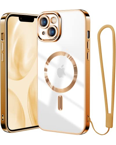 Funda Para iPhone 14 6.1 Pulgada Bronze Dorado Suave-02