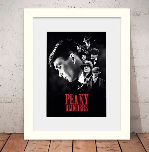 Quadro Peaky Blinders Poster 56x46cm Vidro + Paspatur W2585