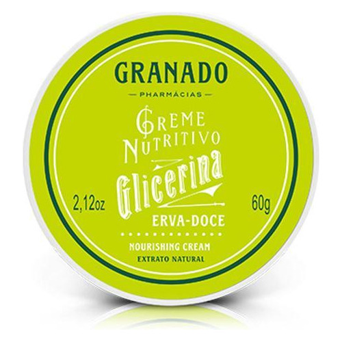 Creme Nutritivo Glicerinado Erva Doce 60g Granado