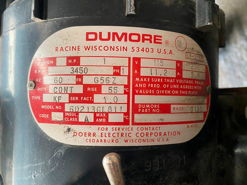 Rectificadora Para Torno Dumore 1 Hp (Usado)