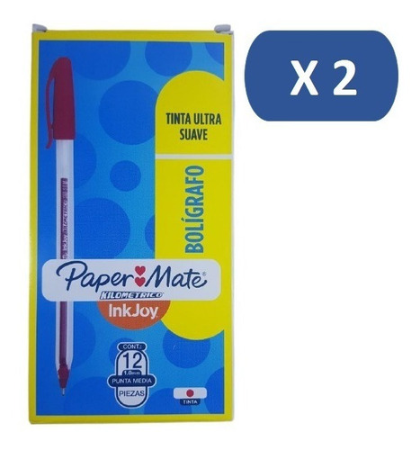 Boligrafo Lapicero Paper Mate Color Rojo