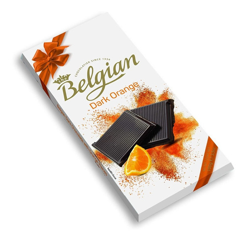 Chocolate Amargo Con Naranja Dark Belgian 100g Bélgica