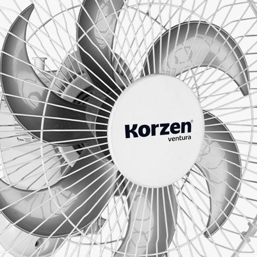 Ventilador De Parede Korzen 6 Pás 50cm Ventura Ventidelta Estrutura Branco Diâmetro 50 Cm 127/220v