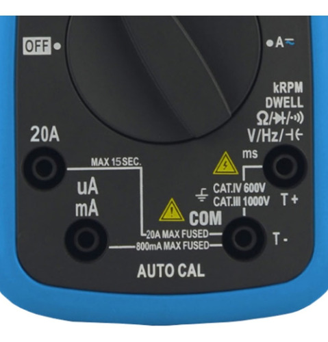 Imagem 4 de 5 de Multímetro Automotivo Ma-120a Cat Iv 600v Usb - Minipa