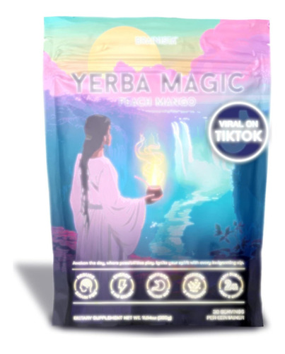 Yerba Macic Polvo De Té Instantáneo D Peach Mango 30cápsulas