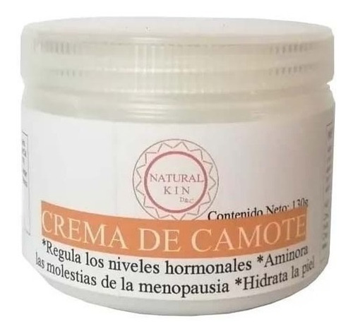  Crema De Camote Silvestre Hormonas Evag Natural Ski 130g Fragancia Frasco Tipo de envase Todo tipo de piel