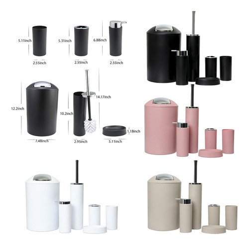 Necesidades Cosas De Baño Decoración Bote De Basura Rosado