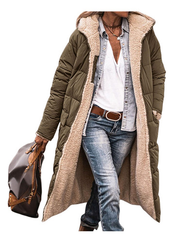 Chaqueta Acolchada De Algodón Con Capucha En Color Liso, Est