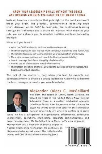 Care To Lead How To Master And Implement Four Keys To Leade, De Mcgalliard, Alec. Editorial Archangel Ink, Tapa Blanda En Inglés, 2019