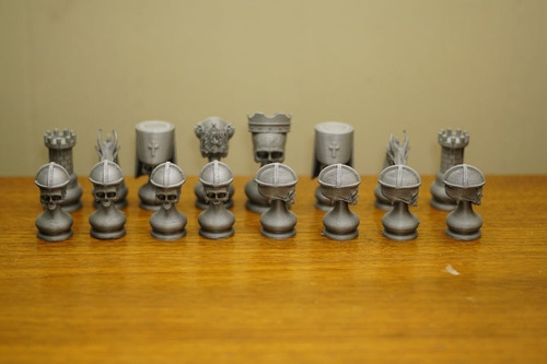 Imagem 2 de 9 de Jogo De Xadrez Customizado - Impressão 3d - Sem Tabuleiro