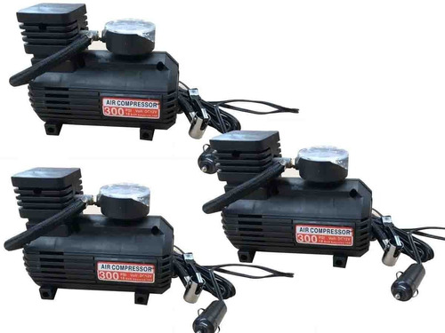 Pack 3 Compresores Aire Portátil 12v 300psi Y 250psi