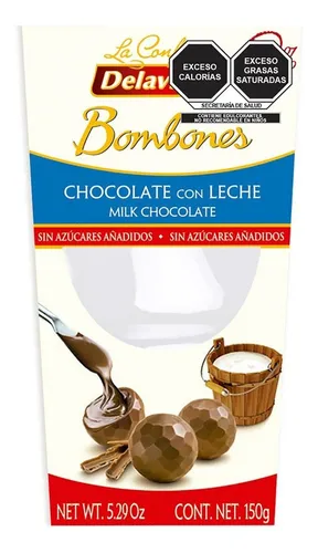 Bombones Chocolate con Leche sin Azúcares Añadidos Delaviuda 150g