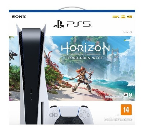 Imagem 1 de 4 de Console Playstation 5 + Jogo Horizon Forbidden West - Ps5
