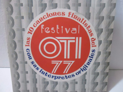 Festival Oti 77 / 10 Canciones Finalistas 1 Disco Lp Vinilo