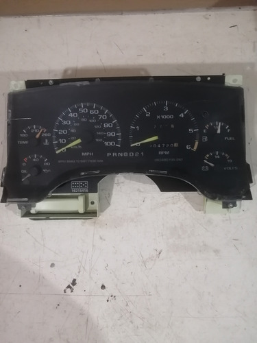 Cluster Velocímetro Chevrolet S-10 89-97 #278 Negro (Usado)